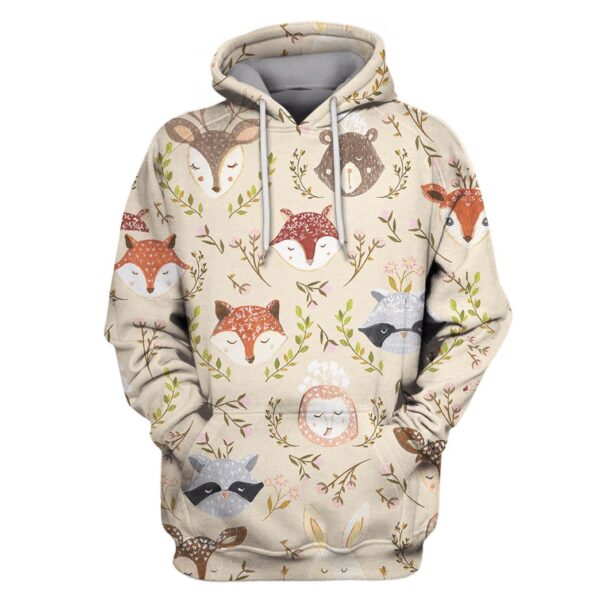 Animal In Spring Custom T-shirt - Hoodies Apparel HD-PET110254 3D Custom Fleece Hoodies Hoodie S 