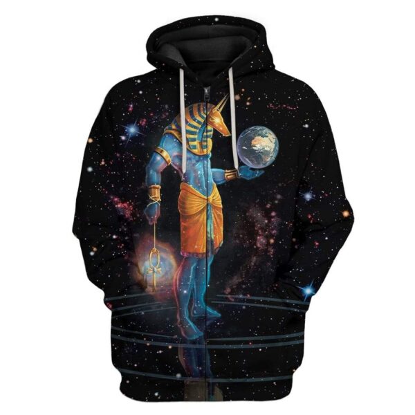 Anubis Mythologies Space Custom T-Shirts Hoodies Apparel HD-QM2412192 3D Custom Fleece Hoodies Zip Hoodie S 