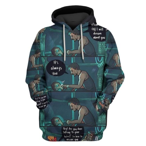 Are you done talking to your helmet Custom T-shirt - Hoodies Apparel HD-GH20259 3D Custom Fleece Hoodies Hoodie S 