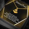 18k Yellow Gold Finish Friendship Anchor