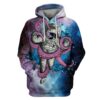 Astronaut and Monster OuterSpace Custom T-shirt - Hoodies Apparel GH110343 3D Custom Fleece Hoodies Hoodie S