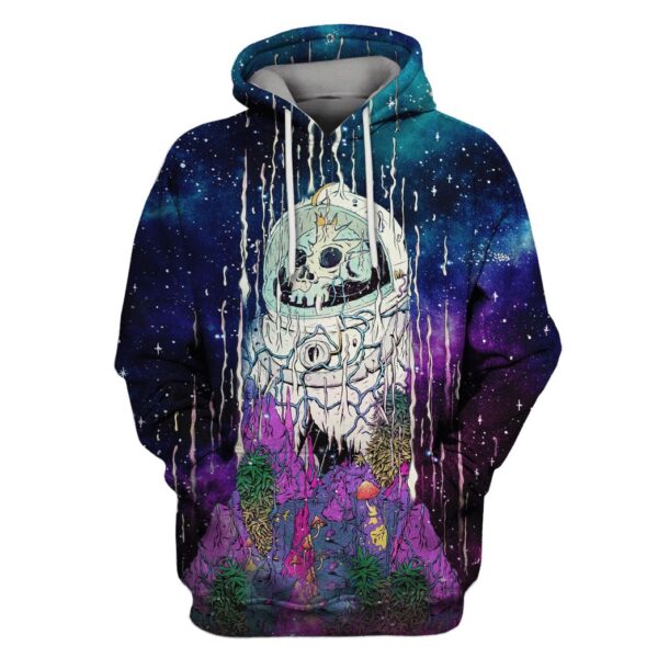 Astronaut Be Rotten OuterSpace Custom T-shirt - Hoodies Apparel GH110407 3D Custom Fleece Hoodies Hoodie S 