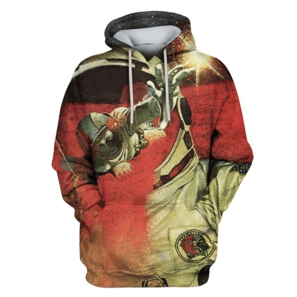 Astronaut Catching Star Custom T-shirt - Hoodies Apparel HD-GH110545 3D Custom Fleece Hoodies Hoodie S 