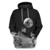 astronaut Custom T-shirt - Hoodies Apparel HD-GH20272 3D Custom Fleece Hoodies Hoodie S