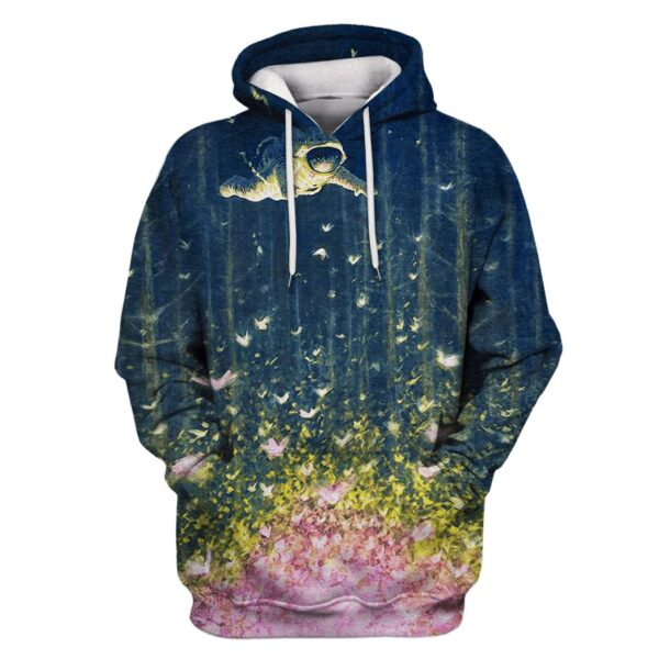 Astronaut Exploring Space Custom T-shirt - Hoodies Apparel GH110370 3D Custom Fleece Hoodies Hoodie S 