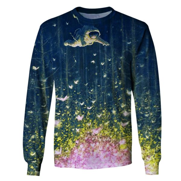 Astronaut Exploring Space Custom T-shirt - Hoodies Apparel GH110370 3D Custom Fleece Hoodies Long Sleeve S