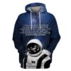 Astronaut In Galaxy Custom T-shirt - Hoodies Apparel GH110226 3D Custom Fleece Hoodies Hoodie S