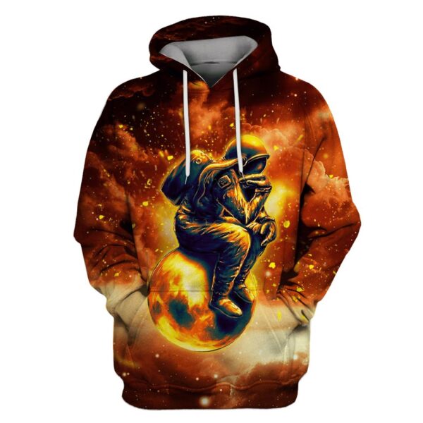 Astronaut in space Custom T-shirt - Hoodies Apparel GH110250 3D Custom Fleece Hoodies Hoodie S 