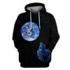 Astronaut in space with earth Custom T-shirt - Hoodies Apparel GH110259 3D Custom Fleece Hoodies Hoodie S
