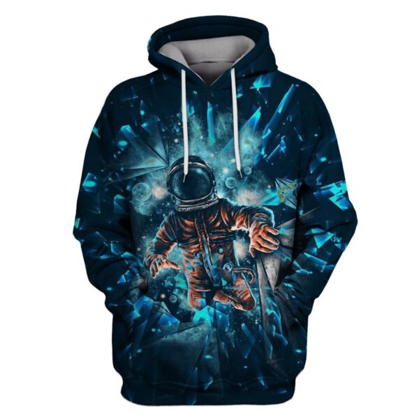 Astronaut in the space Custom T-shirt - Hoodies Apparel GH110253 3D Custom Fleece Hoodies Hoodie S 