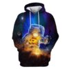 Astronaut in the space Custom T-shirt - Hoodies Apparel HD-GH110291 3D Custom Fleece Hoodies Hoodie S