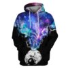 Astronaut in the space Custom T-shirt - Hoodies Apparel HD-GH110360 3D Custom Fleece Hoodies Hoodie S