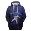 Astronaut in the space Dream Big Custom T-shirt - Hoodies Apparel HD-GH110387 3D Custom Fleece Hoodies Hoodie S