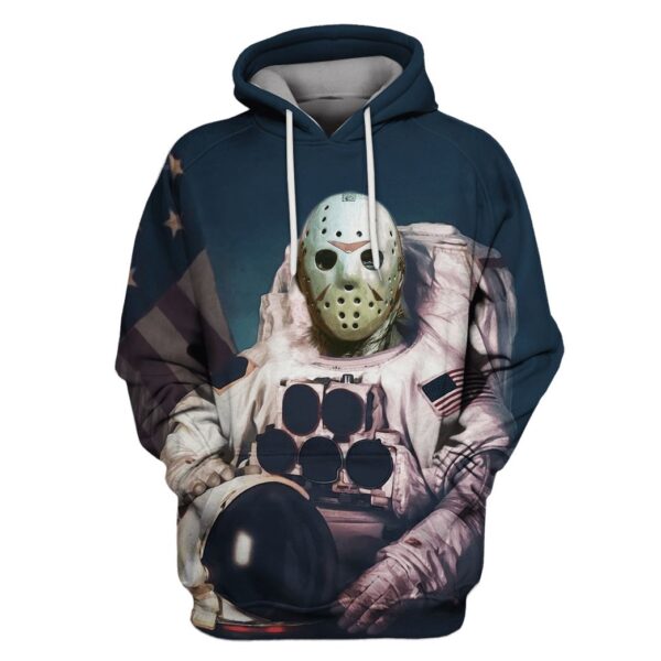 Astronaut JasonVoorhees Custom T-shirt - Hoodies Apparel GH110255 3D Custom Fleece Hoodies Hoodie S 