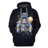 Astronaut Machine Outerspace Custom T-shirt - Hoodies Apparel GH110332 3D Custom Fleece Hoodies Hoodie S