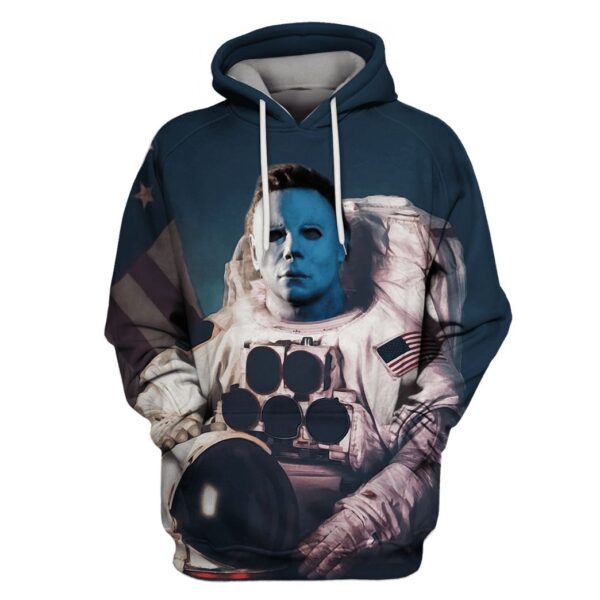Astronaut Michael Myers Custom T-shirt - Hoodies Apparel GH110232 3D Custom Fleece Hoodies Hoodie S 