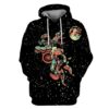 Astronaut Playing Musical Instruments OuterSpace Custom T-shirt - Hoodies Apparel GH110340 3D Custom Fleece Hoodies Hoodie S