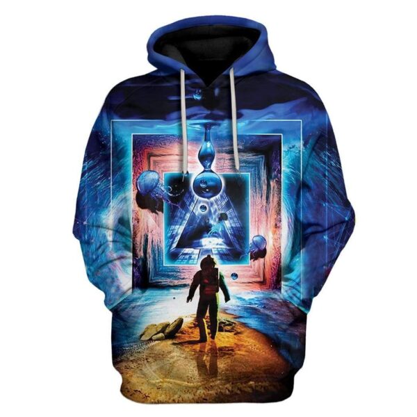 Astronaut Portal To The Beyond Custom T-Shirts Hoodies Apparel GL-AT1601204 3D Custom Fleece Hoodies Hoodie S 