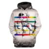 Astronaut Rainbow Weightless OuterSpace Custom T-shirt - Hoodies Apparel GH110313 3D Custom Fleece Hoodies Hoodie S