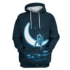 Astronaut Singing On The Moon Custom T-shirt - Hoodies Apparel HD-GH110554 3D Custom Fleece Hoodies Hoodie S