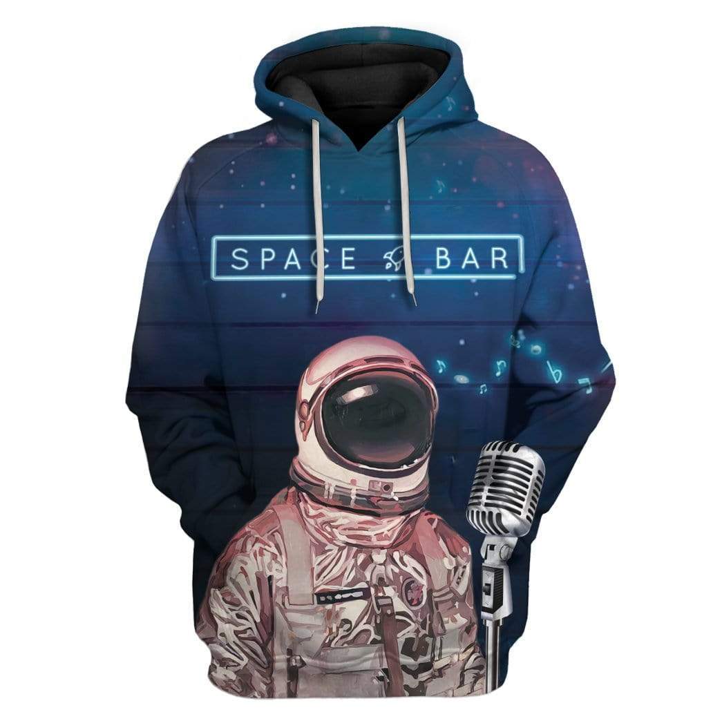 Astronaut Space Bar Custom T-Shirts Hoodies Apparel GL-TA1501204 3D Custom Fleece Hoodies Hoodie S