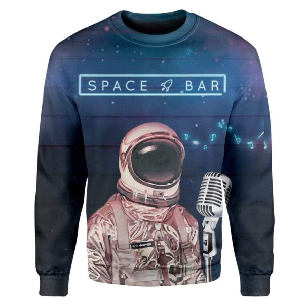 Astronaut Space Bar Custom T-Shirts Hoodies Apparel GL-TA1501204 3D Custom Fleece Hoodies Long Sleeve S
