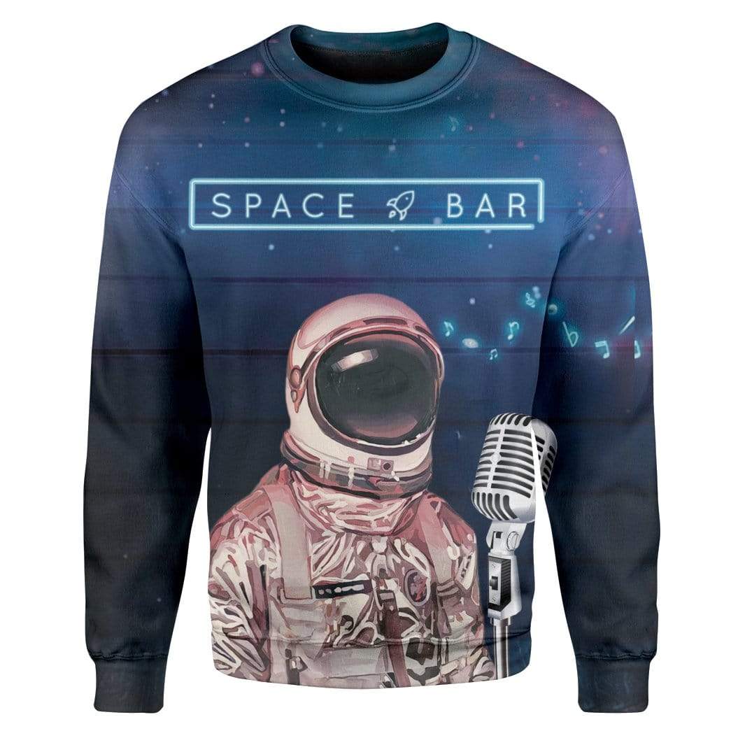 Astronaut Space Bar Custom T-Shirts Hoodies Apparel GL-TA1501204 3D Custom Fleece Hoodies Long Sleeve S