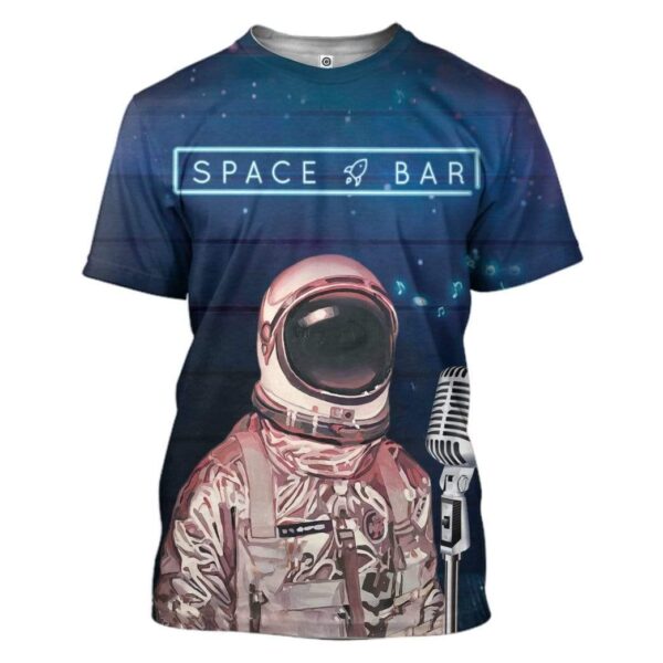 Astronaut Space Bar Custom T-Shirts Hoodies Apparel GL-TA1501204 3D Custom Fleece Hoodies T-Shirt S