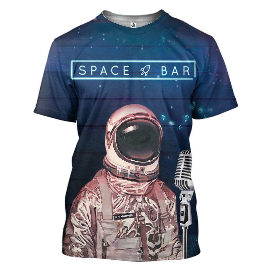 Astronaut Space Bar Custom T-Shirts Hoodies Apparel GL-TA1501204 3D Custom Fleece Hoodies T-Shirt S
