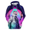 Astronaut with flowers Custom T-shirt - Hoodies Apparel GH110295 3D Custom Fleece Hoodies Hoodie S