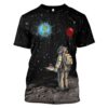 Astronaut with love in the space Custom T-shirt - Hoodies Apparel HD-GH110357 3D Custom Fleece Hoodies T-Shirt S