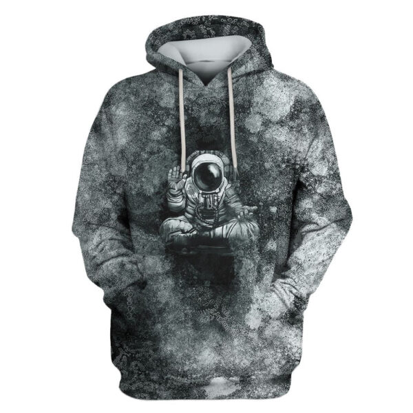 ASTRONAUTS WITH HEADPHONE Custom T-shirt - Hoodies Apparel HD-GH110651 3D Custom Fleece Hoodies Hoodie S 