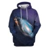 Astronut Painting Galaxy Custom T-shirt - Hoodies Apparel GH110294 3D Custom Fleece Hoodies Hoodie S