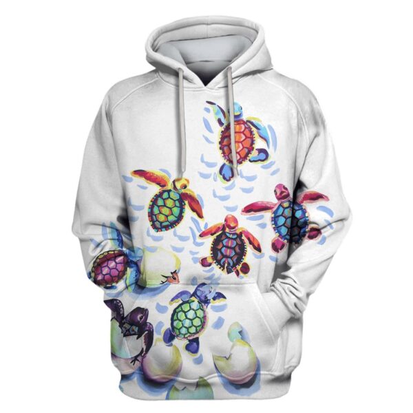Baby Sea Turtle Custom T-shirt - Hoodies Apparel HD-GH110562 3D Custom Fleece Hoodies Hoodie S 