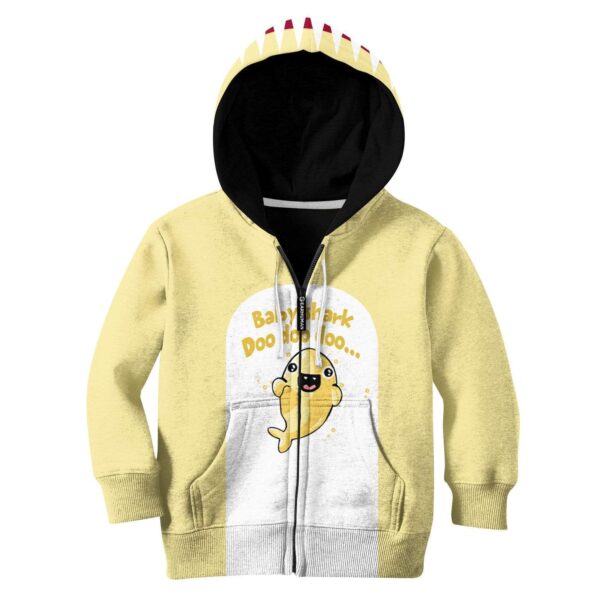Baby Shark Custom Hoodies T-shirt Apparel HD-MV111372K kid 3D apparel Kid Zip Hoodie S/6-8