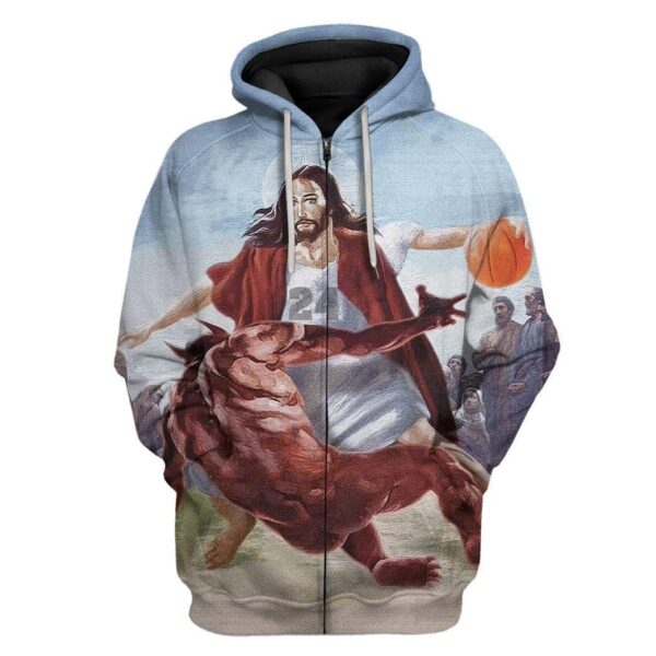 Basketball God Custom T-Shirts Hoodies Apparel HD-AT0302203 3D Custom Fleece Hoodies Zip Hoodie S 