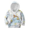 Bear Fishing Stars From The Sky Custom Hoodies T-shirt Apparel HD-PET110371K kid 3D apparel Kid Hoodie S/6-8