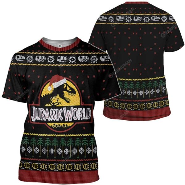 Bearbubble 3D Ugly Jurassic World Christmas T-Shirts Hoodies Apparel BB-GH2911196 3D Custom Fleece Hoodies