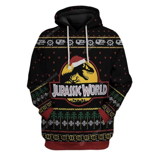 Bearbubble 3D Ugly Jurassic World Christmas T-Shirts Hoodies Apparel BB-GH2911196 3D Custom Fleece Hoodies Hoodie S 