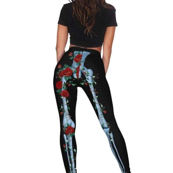 Beautiful flower Full-print Leggings HD-GH20255-LEG Leggings 