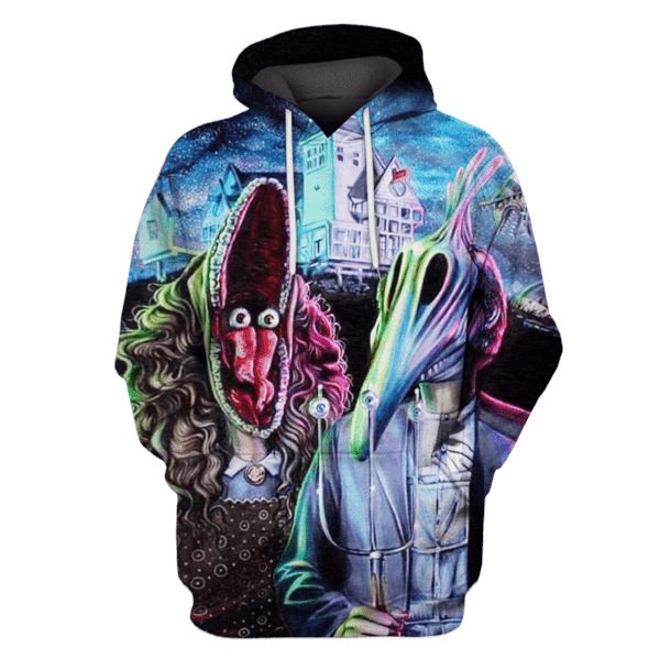 beetlejuice barbara and adam Hoodies - T-Shirts Apparel MV110288 3D Custom Fleece Hoodies Hoodie S 