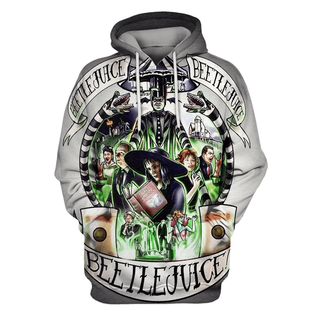 Beetlejuice Tim Burton Hoodies - T-Shirts Apparel MV110184 3D Custom Fleece Hoodies Hoodie S