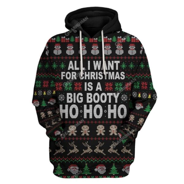 Big Booty Hoe Ho Ho Ho Custom T-Shirts Hoodies Apparel HD-QM28111918 3D Custom Fleece Hoodies Hoodie S 