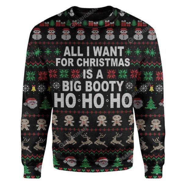 Big Booty Hoe Ho Ho Ho Custom T-Shirts Hoodies Apparel HD-QM28111918 3D Custom Fleece Hoodies Long Sleeve S