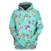 Birds And Blooming Flowers Custom T-shirt - Hoodies Apparel HD-PET110218 3D Custom Fleece Hoodies Hoodie S