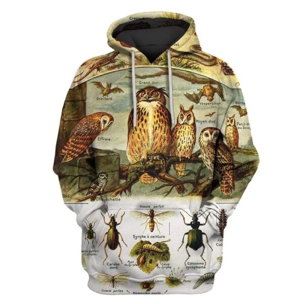 Birds and insects Custom T-shirt - Hoodies Apparel HD-GH110675 3D Custom Fleece Hoodies Hoodie S 