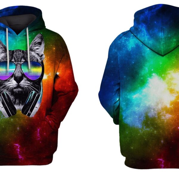 Black Cat Hoodies - T-Shirt Apparel PET101103 3D Custom Fleece Hoodies