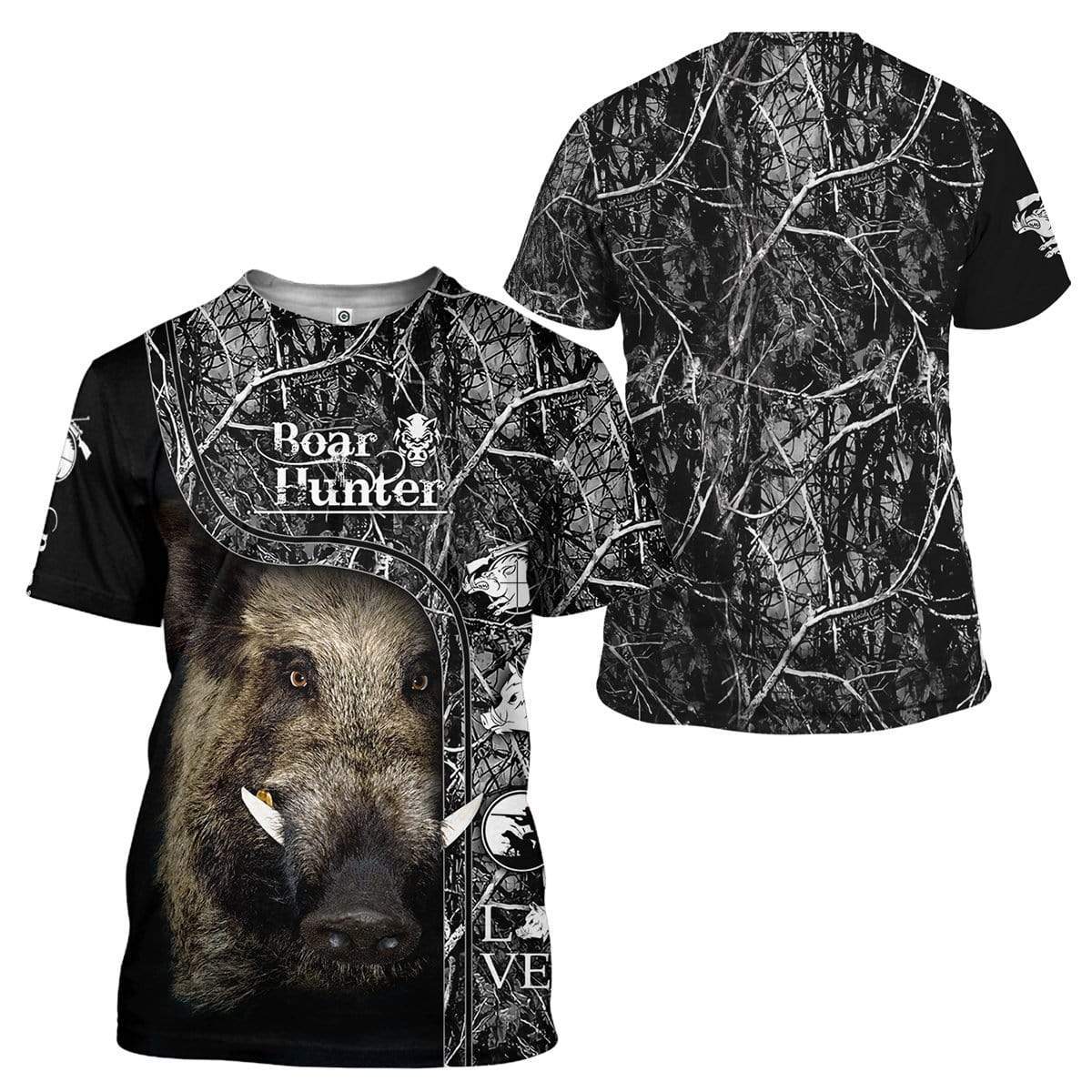 Boar Hunter Custom T-Shirts Hoodies Apparel HT-DT3101203 3D Custom Fleece Hoodies