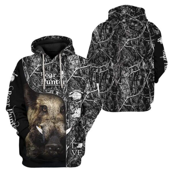 Boar Hunter Custom T-Shirts Hoodies Apparel HT-DT3101203 3D Custom Fleece Hoodies