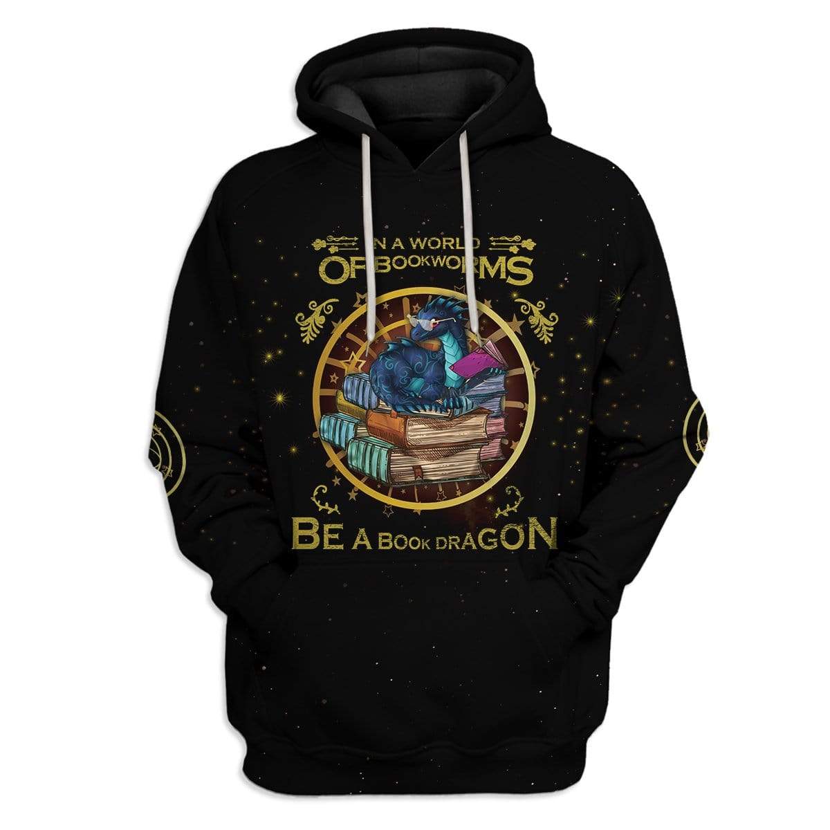 Book Dragon Custom T-Shirts Hoodies Apparel AN-DT0301202 3D Custom Fleece Hoodies Hoodie S